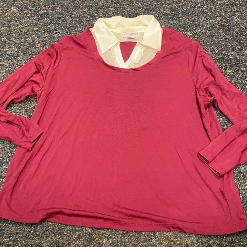 Sag Harbor Burgundy Top sz. 1X